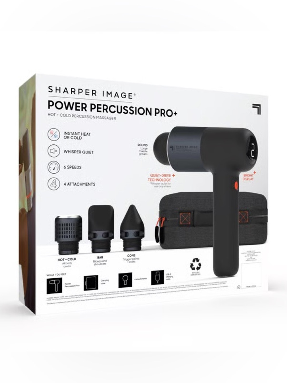 Sharper Image Hot + Cold Power Percussion Pro+ Massage Gun 🏃🏃